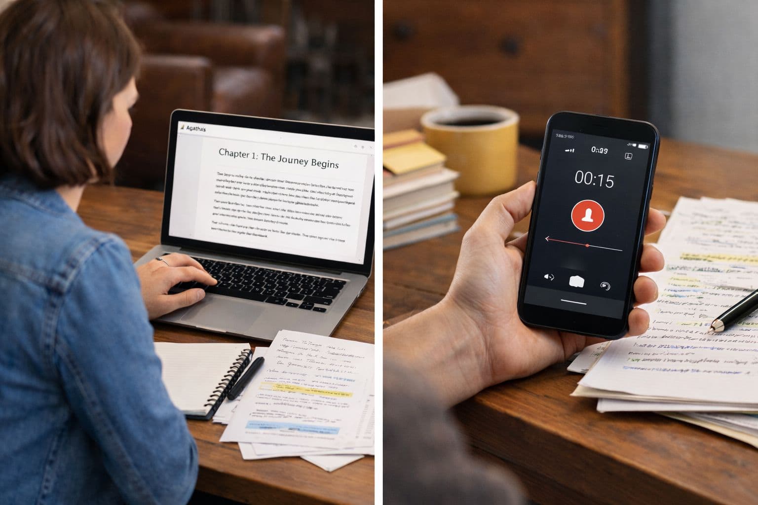 Talk, write, or upload - your choice